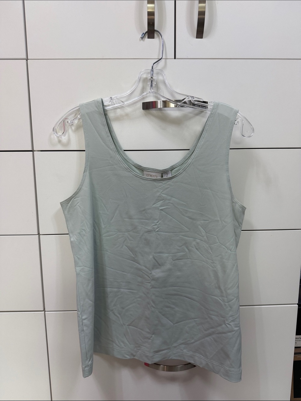 Classic Scoop Neck Tank Top - Sage Green